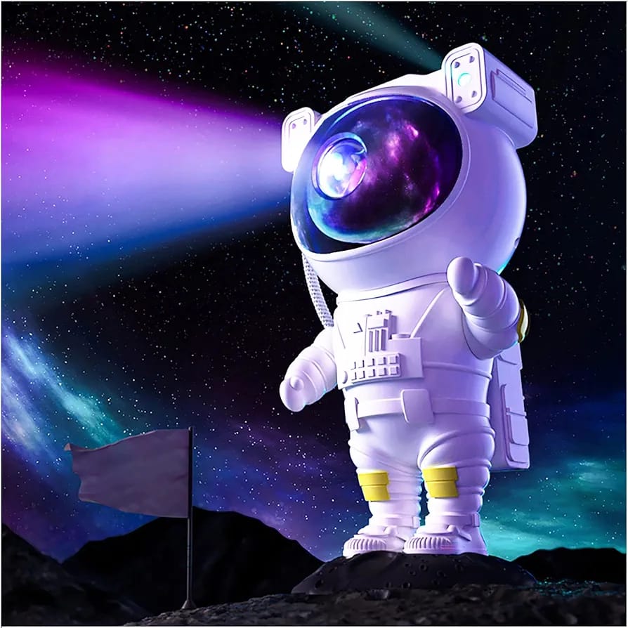Proyector Lámpara Luz LED Galaxia Astronauta USB 🌌🚀