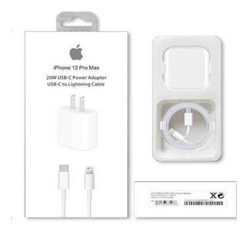 Cargador Iphone 20w Carga rapida +Cable