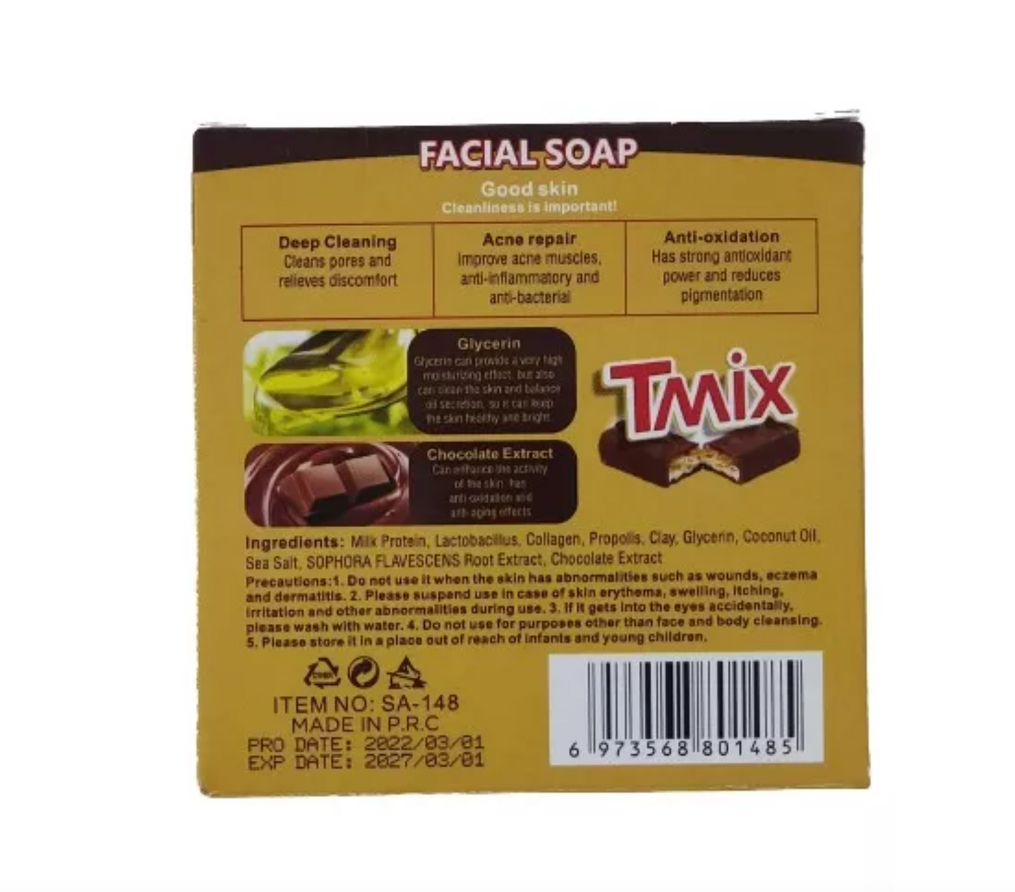 JABÓN FACIAL DE CHOCOLATE TMIX