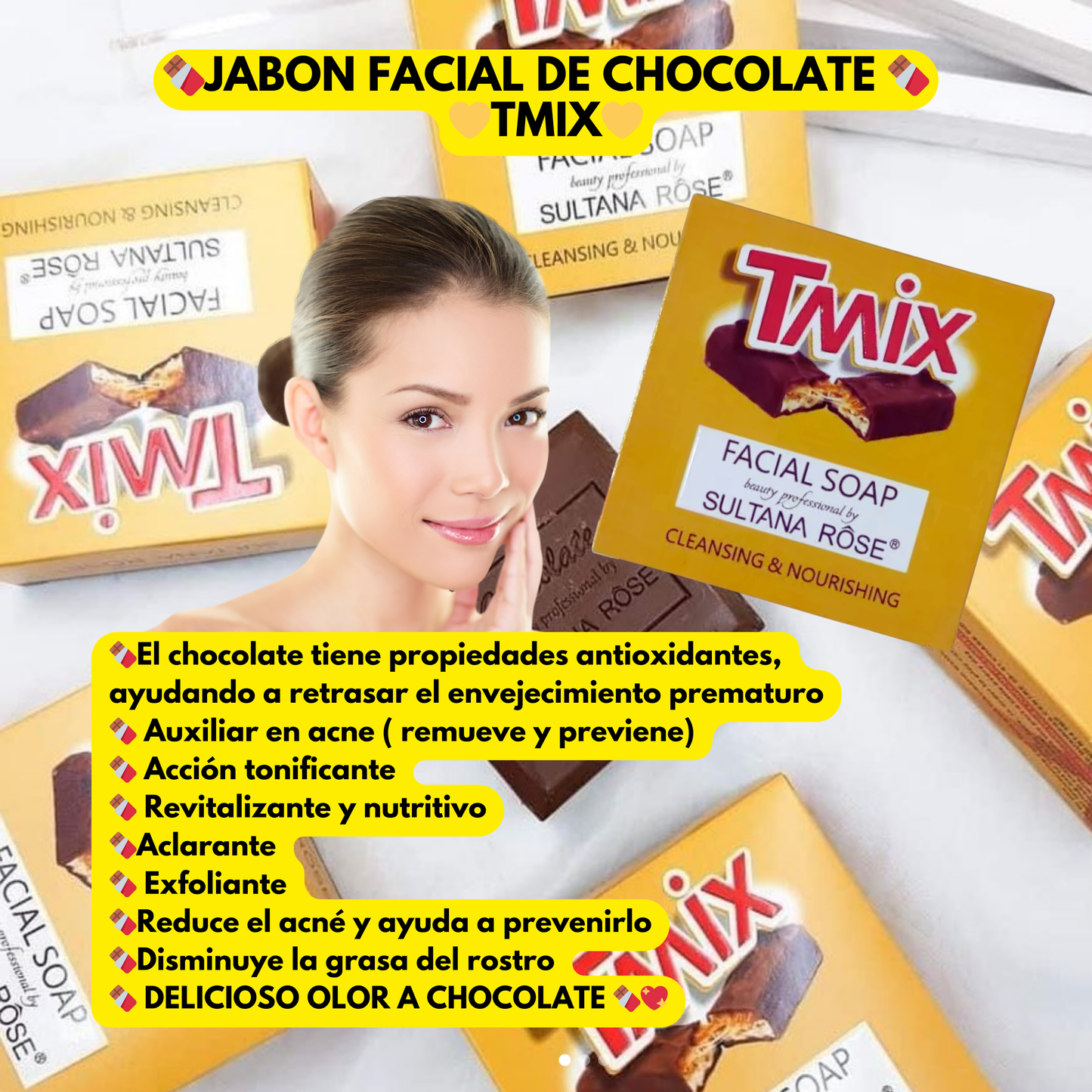 JABÓN FACIAL DE CHOCOLATE TMIX